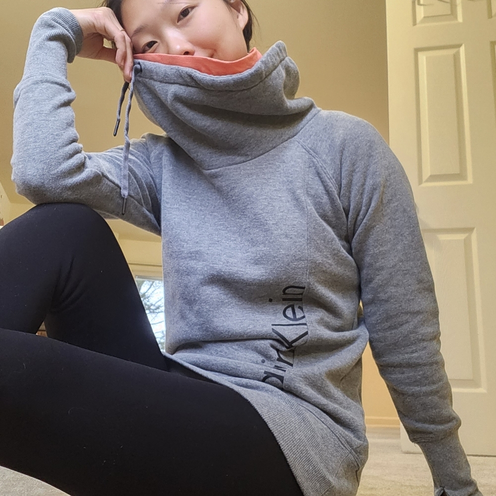 Calvin Klein Long Hoodie Sweatshirt - Picture 3 of 11